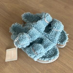 NWT Papillo Arizona big buckle teddy faded aqua 40